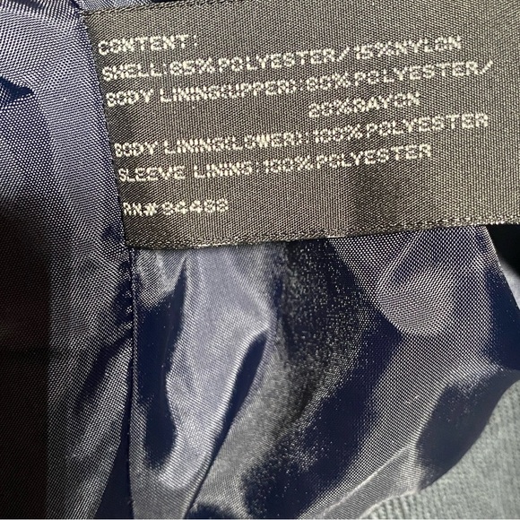 Claiborne Aero Tech Gray Bomber Jacket Mens Large Lightweight Zip-Up Windbreaker - Picture 9 of 12